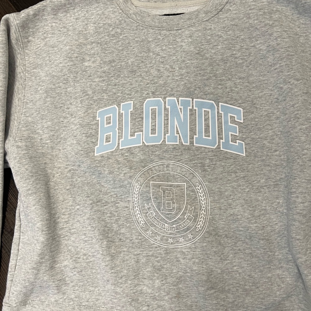 BRUNETTE THE LABEL “Blonde” sweatshirt - Picture 3 of 5